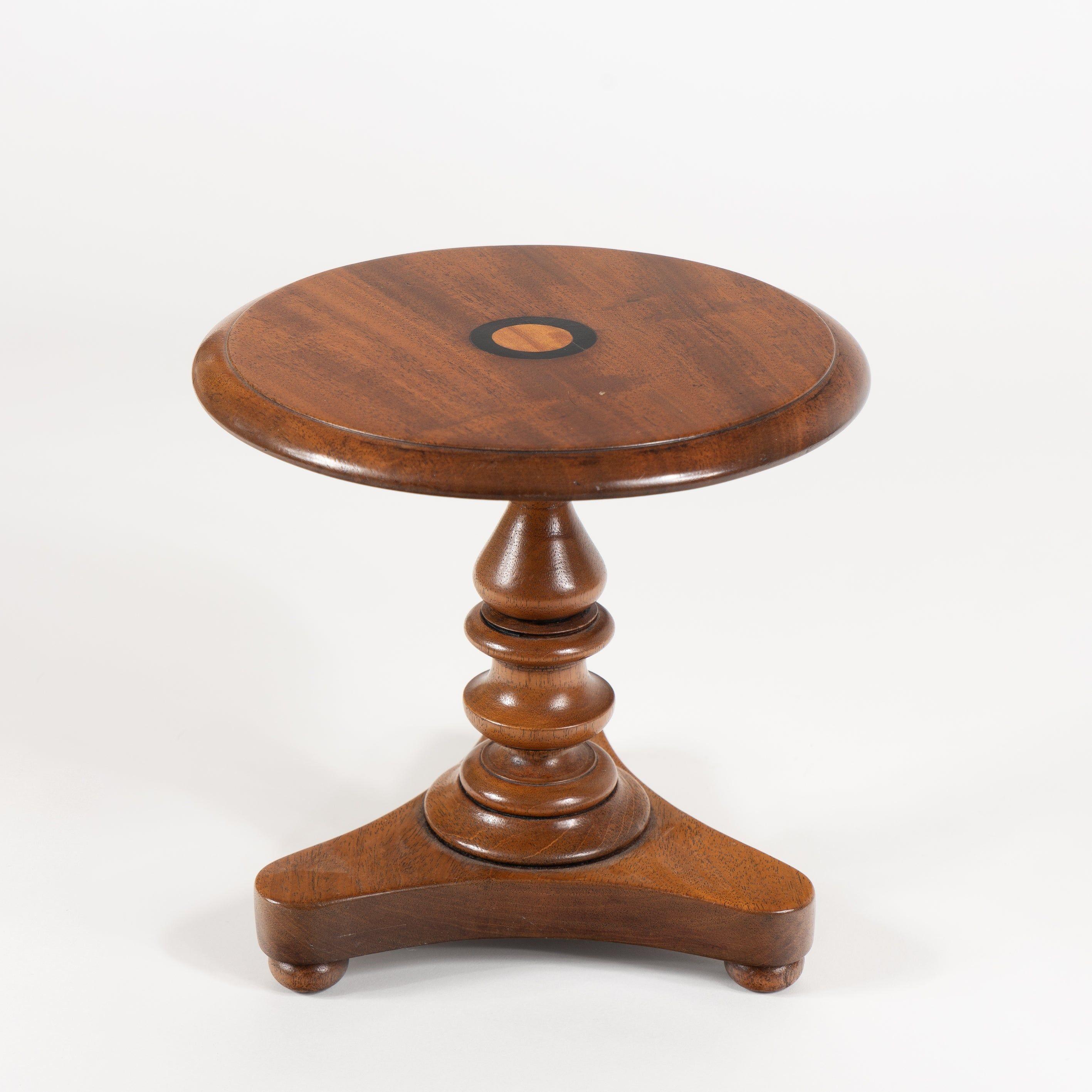 Mid-19th Century American Miniature Tilt Top Miniature Table/Candle Stand by Thomas Clowney, 1840