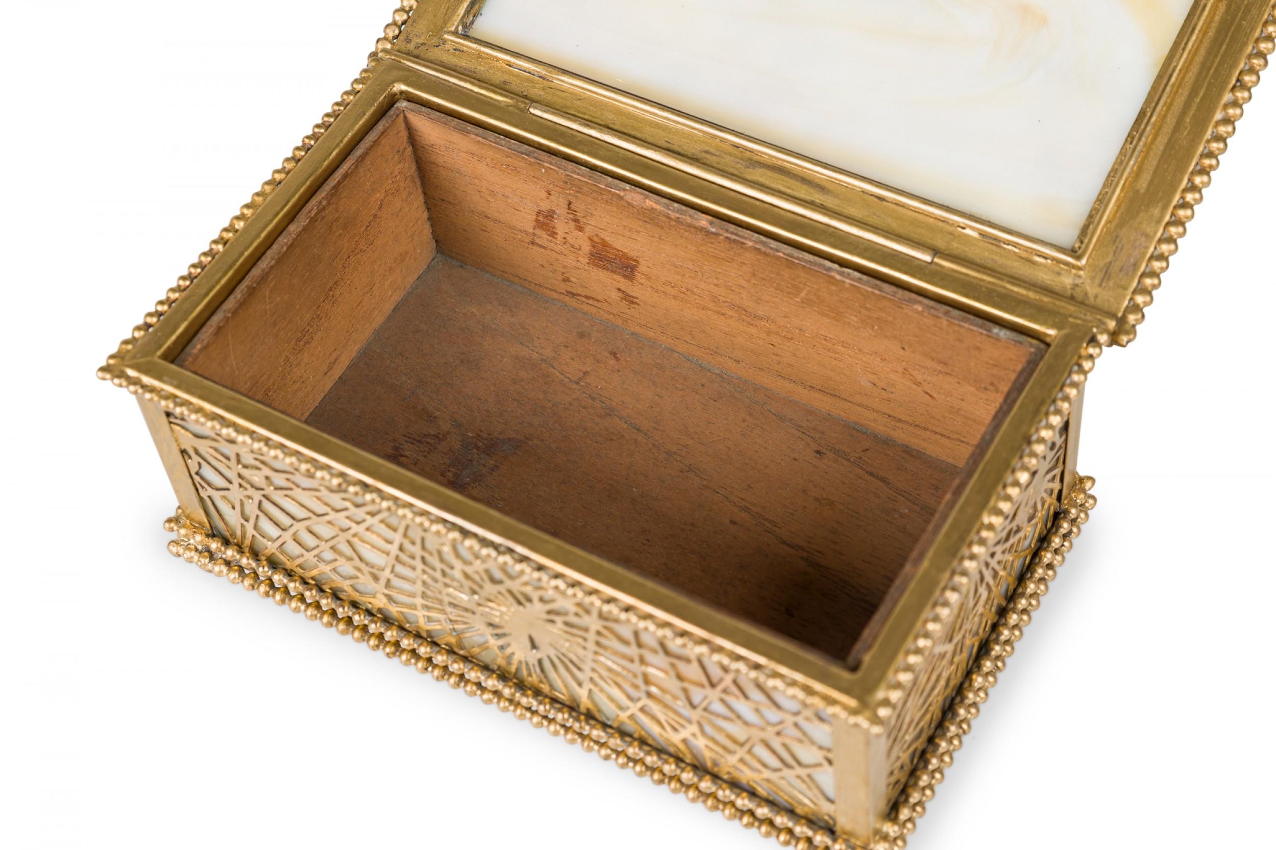 American Mission Bronze Spider Web Box For Sale 6