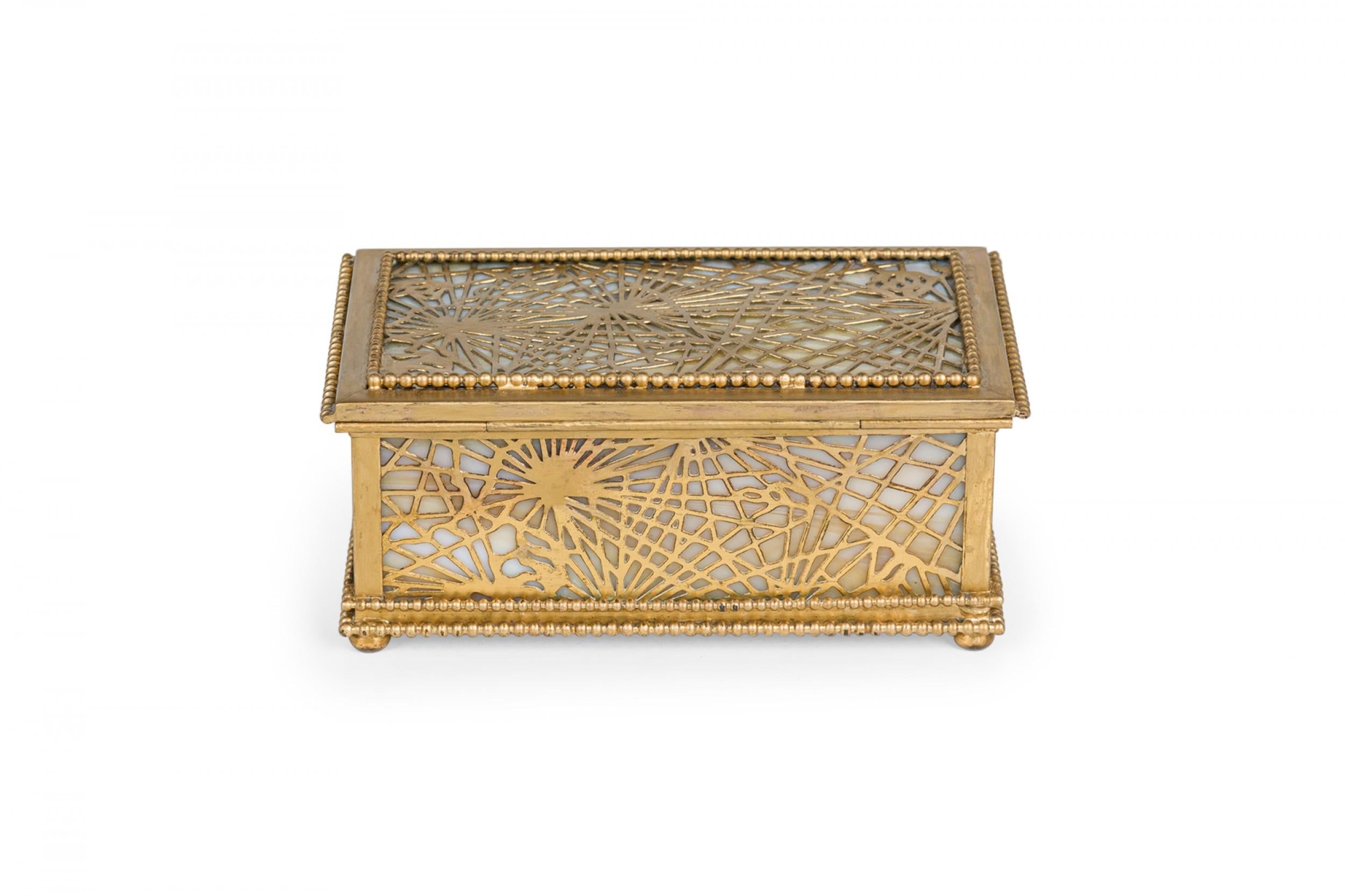 American Mission Bronze Spider Web Box In Good Condition For Sale In Queens, NY