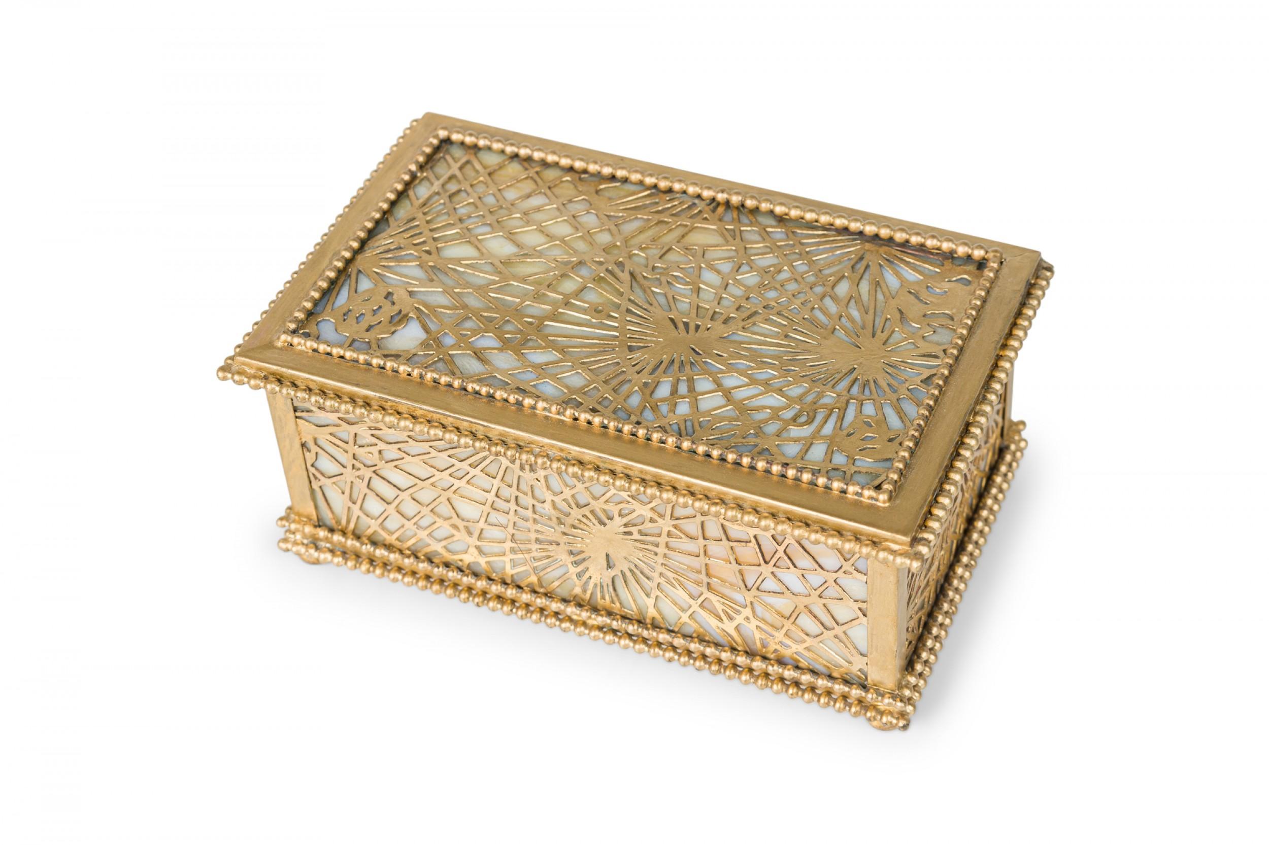 American Mission Bronze Spider Web Box For Sale 2