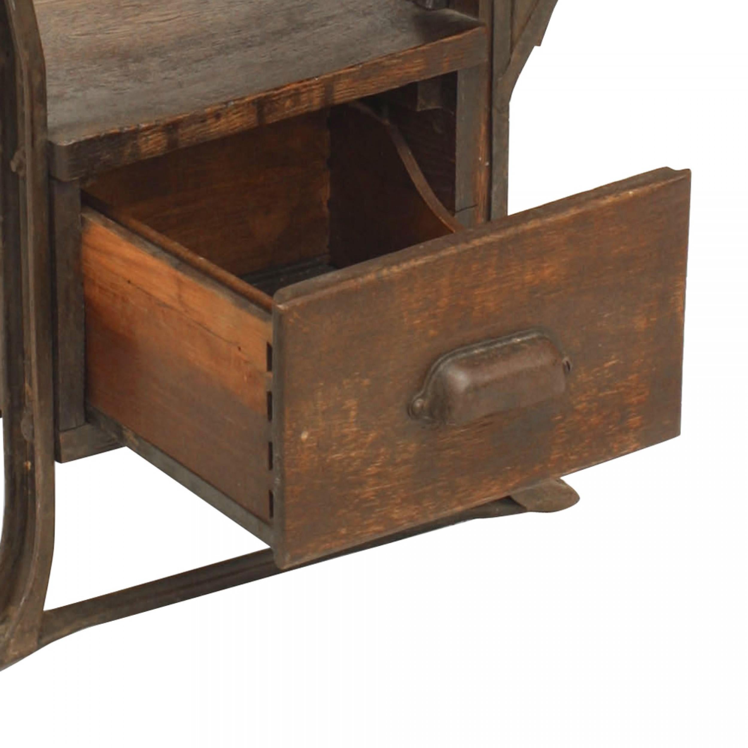 Hand-Crafted American Mission Child School Desk For Sale