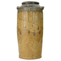 American Mission Drip Glazed Earthenware Urn