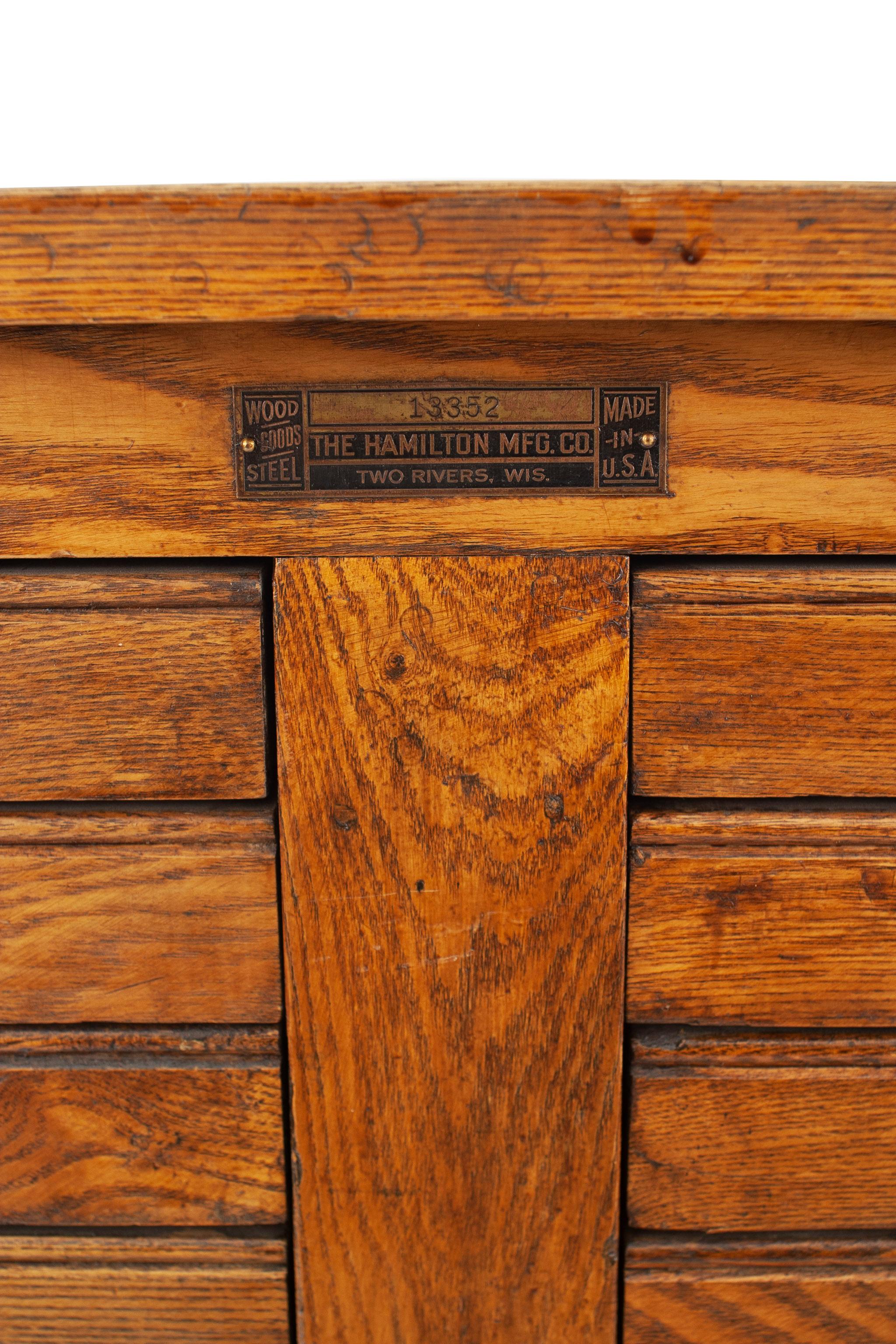 American Mission Style Oak Flat File Cabinet At 1stdibs
