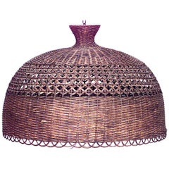 American Mission Wicker Dome Chandelier