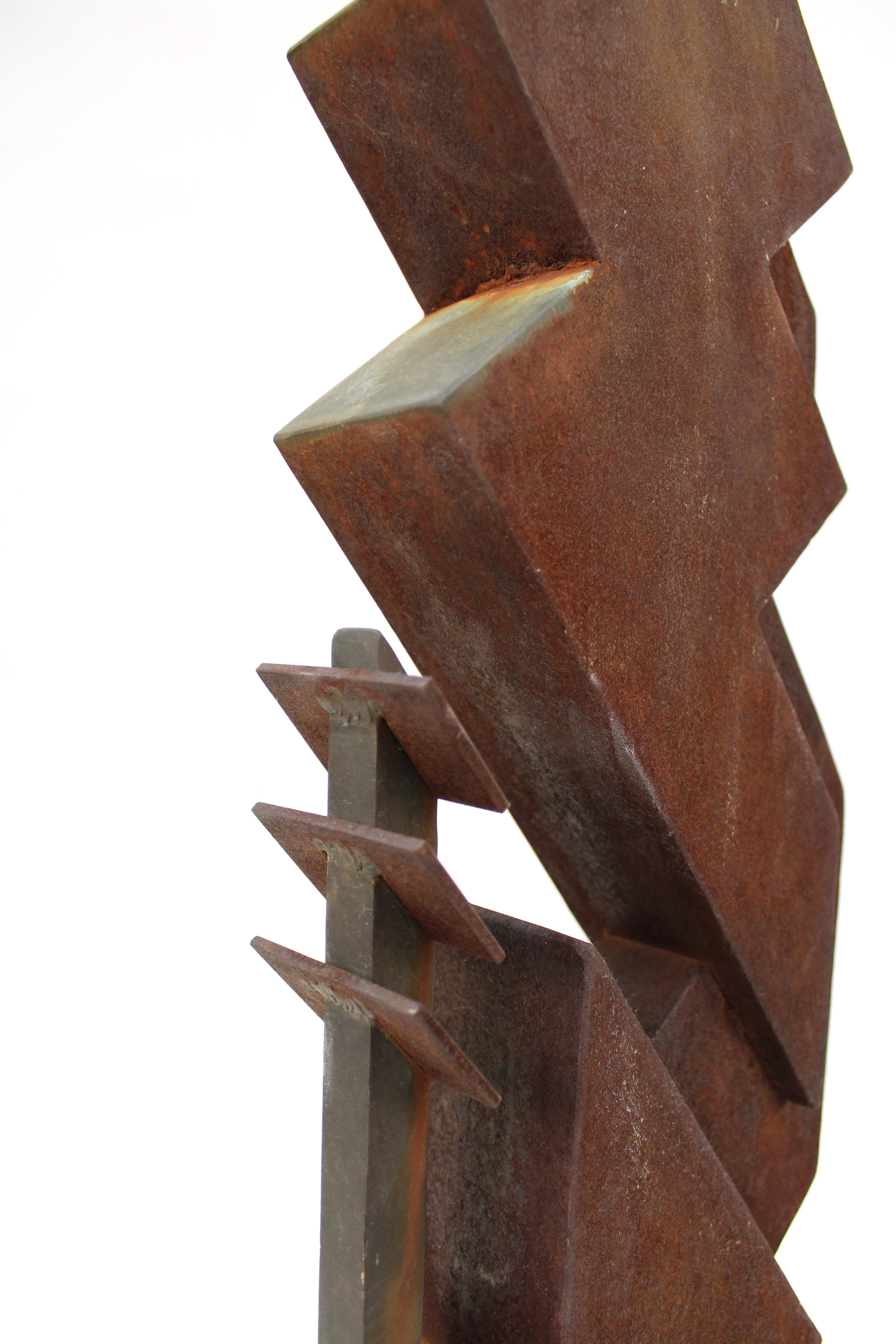 Amerikanische Moderne Abstrakte Brutalistische TOTEM-Skulptur im Angebot 5