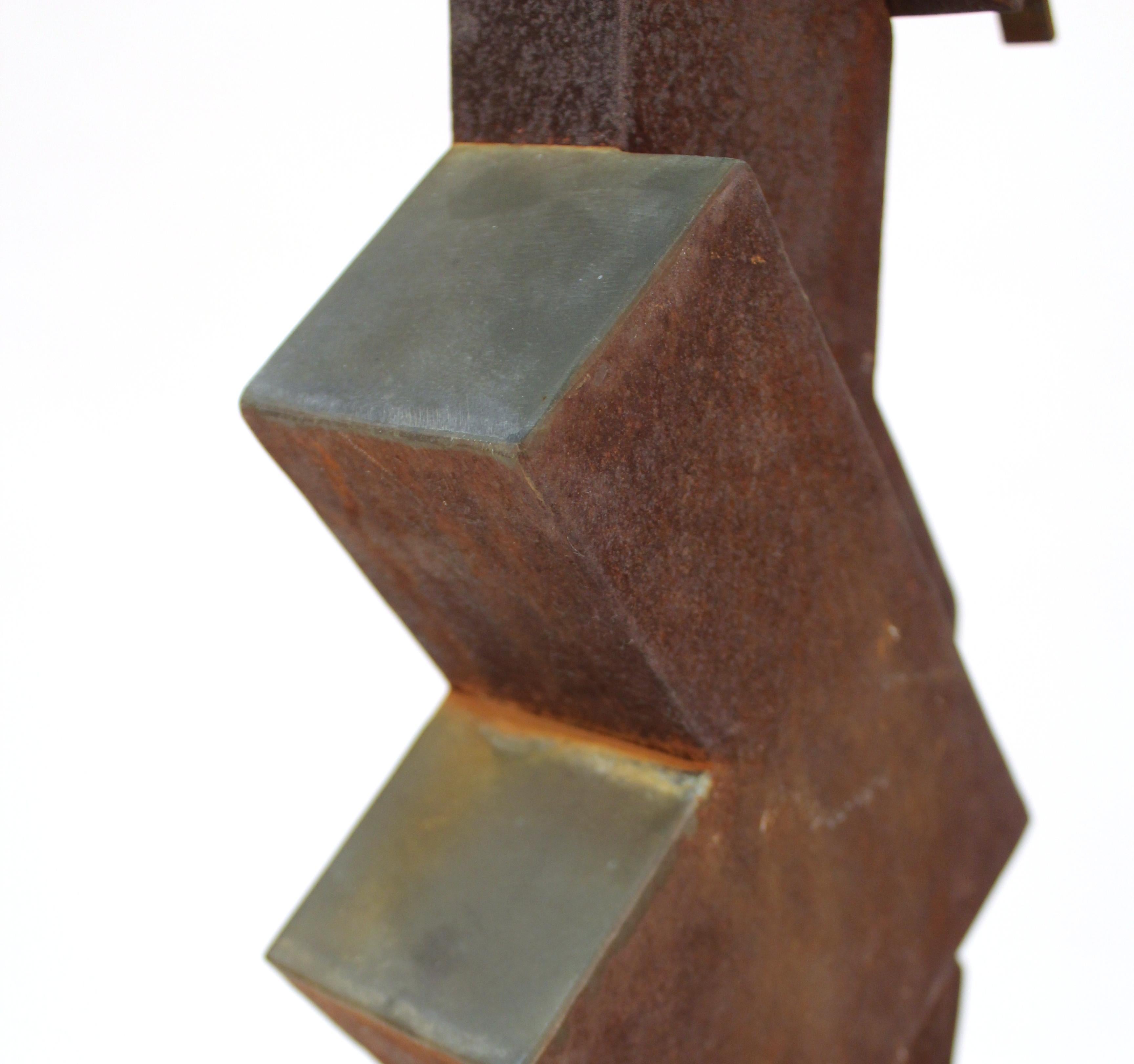 American Modern Abstract Brutalist TOTEM Sculpture For Sale 5