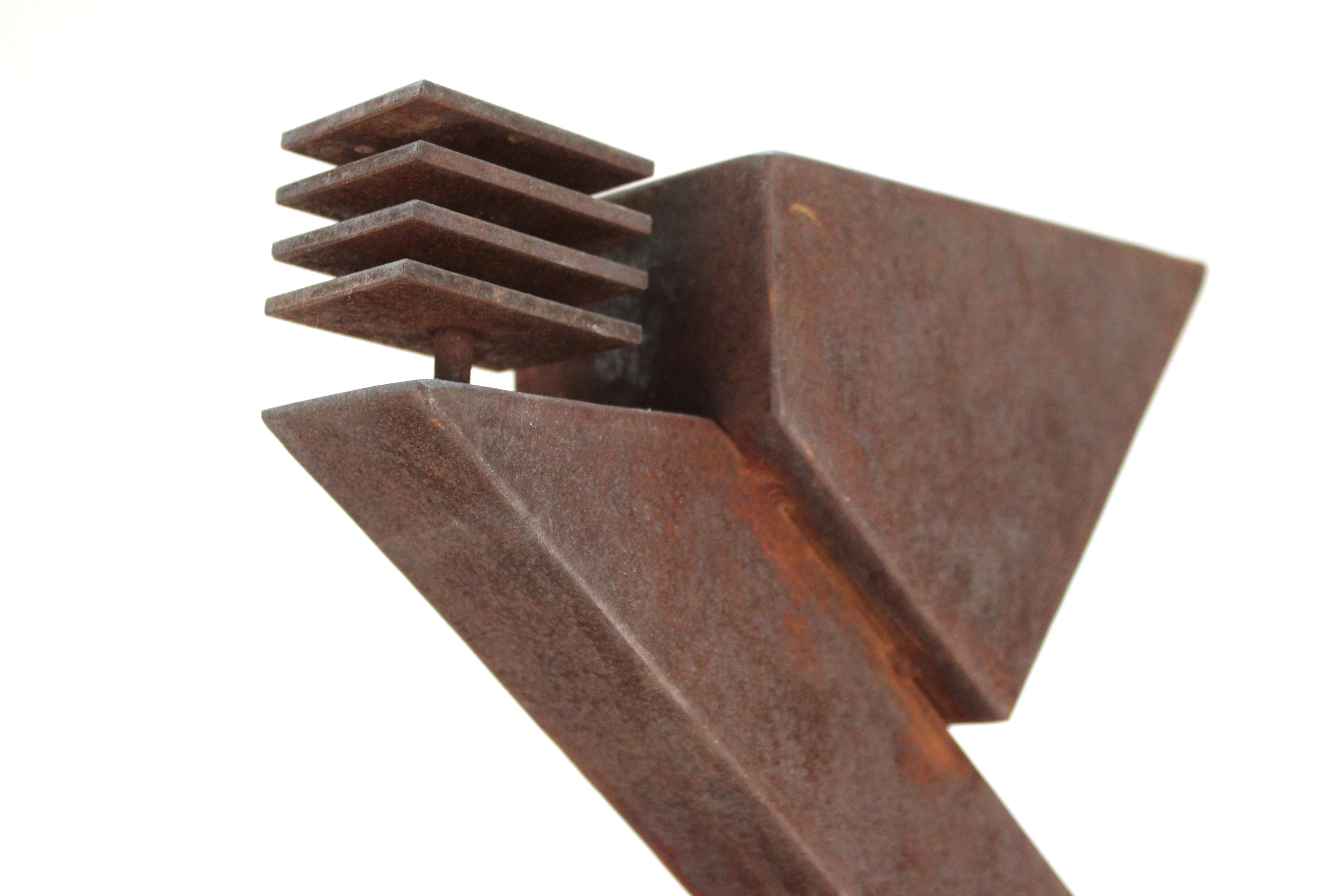 American Modern Abstract Brutalist TOTEM Sculpture For Sale 7