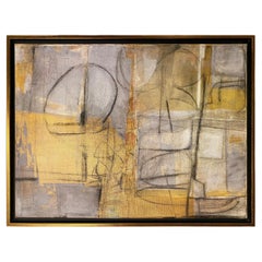 American Modern Abstract Expressionist Mixed Media on Canvas, Elliot Twelvetrees