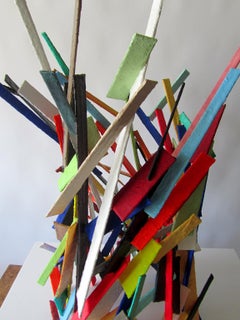 American Modern Abstract Expressionist Mixed Media Sculpture, Moshe Y