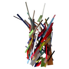 American Modern Abstract Expressionist Mixed Media Sculpture, Moshe Y