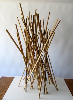Abstrakt-expressionistische Holzskulptur des amerikanischen Modernen, Moshe Y