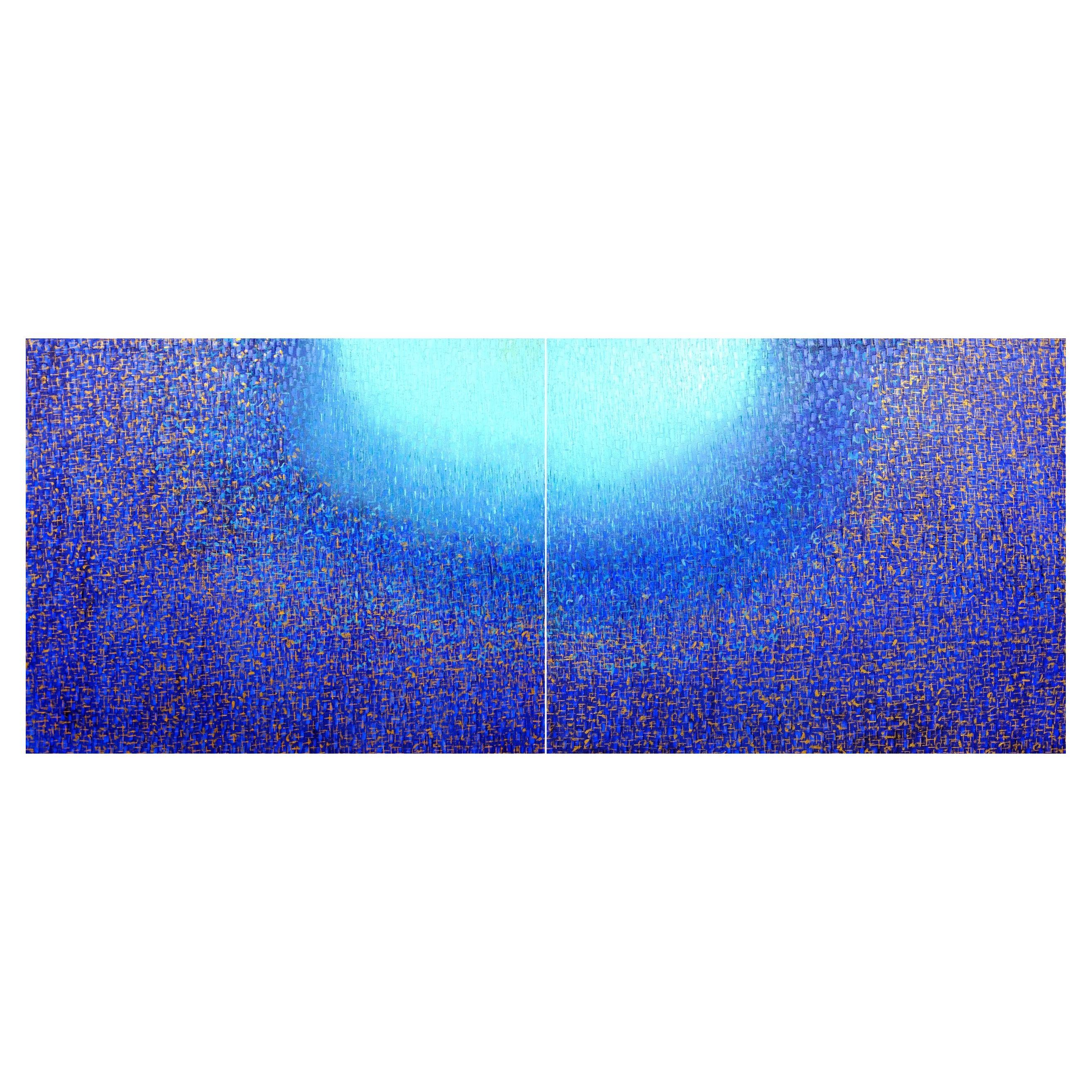 Am. Modern Abstract MixedMedia/ Canvas Painting "Pray 5 Trilogy", Hyunae Kang For Sale at 1stDibs