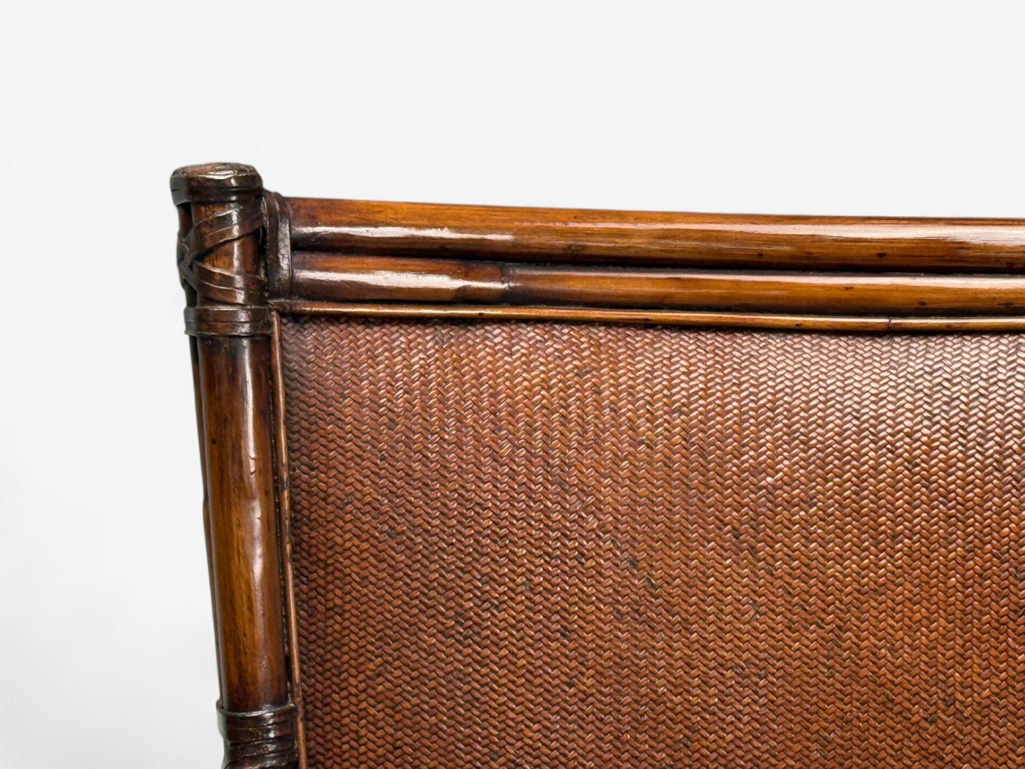 Fin du 20e siècle Fauteuils modernes américains, bambou, rotin, États-Unis, 1970 en vente
