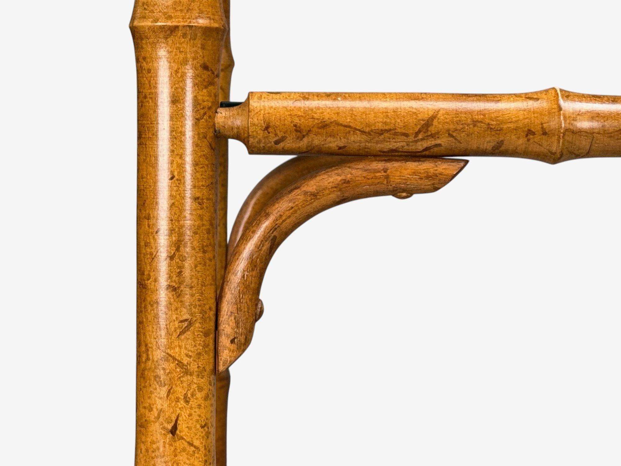 Moderno Americano, Bambú, Madera, Ménsulas, EE.UU., Década de 1980 en venta 6