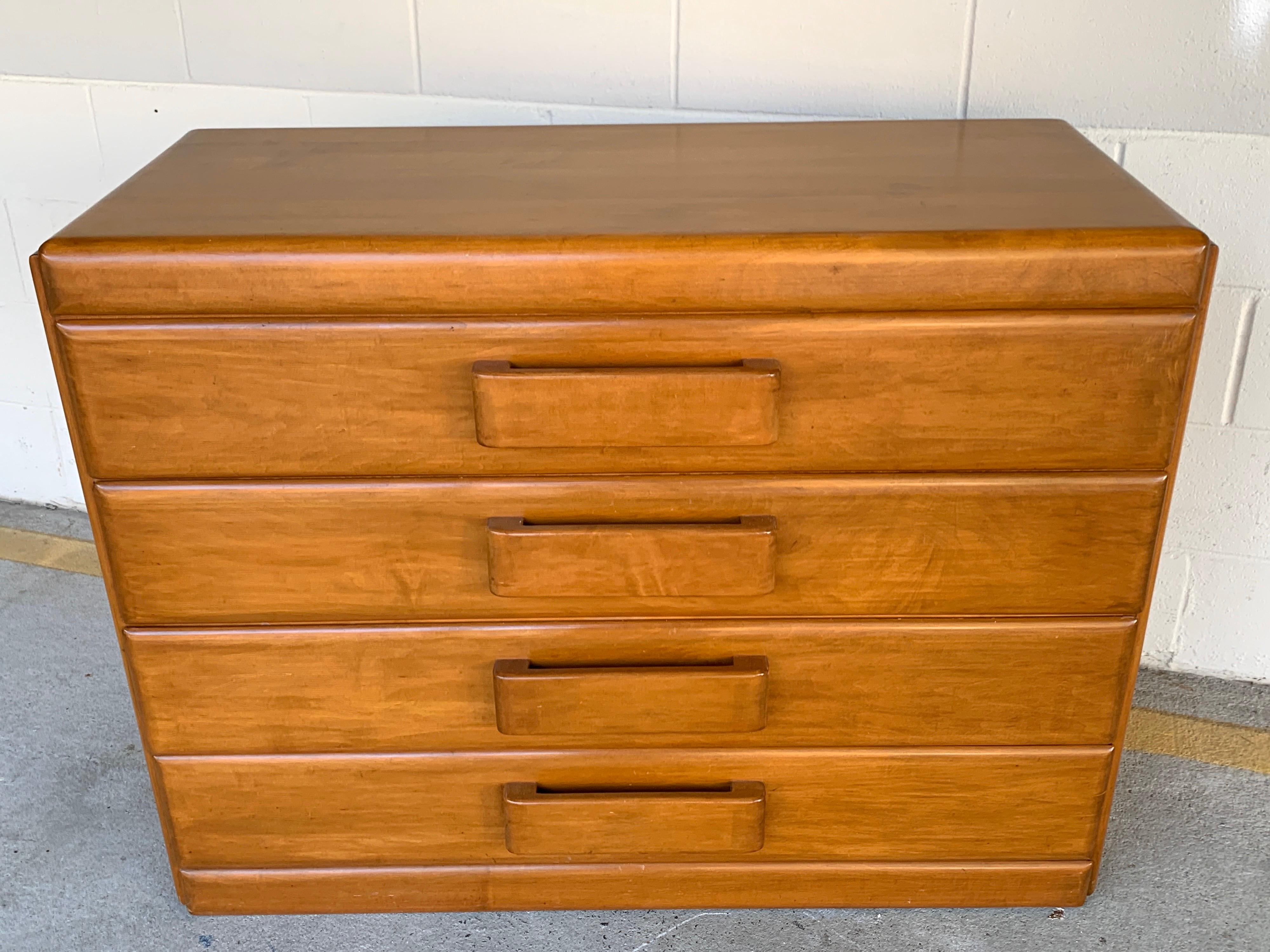 American Modern Blonde Chest Of Drawers For Sale 1