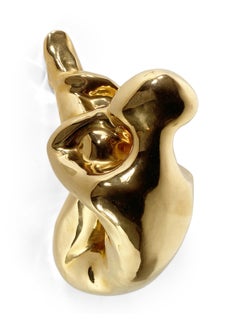 American Modern Ceramic Gold Glazed, "Forward Thinking", Jaru