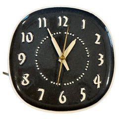 American Modern Ceramic Wall Clock by Russel Wright for General Electric