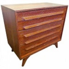 American Modern Cerused Oak Five Drawer Chest, 1950s