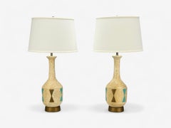 American Modern, Chalkware, Metal, Table Lamps, USA, 1950s
