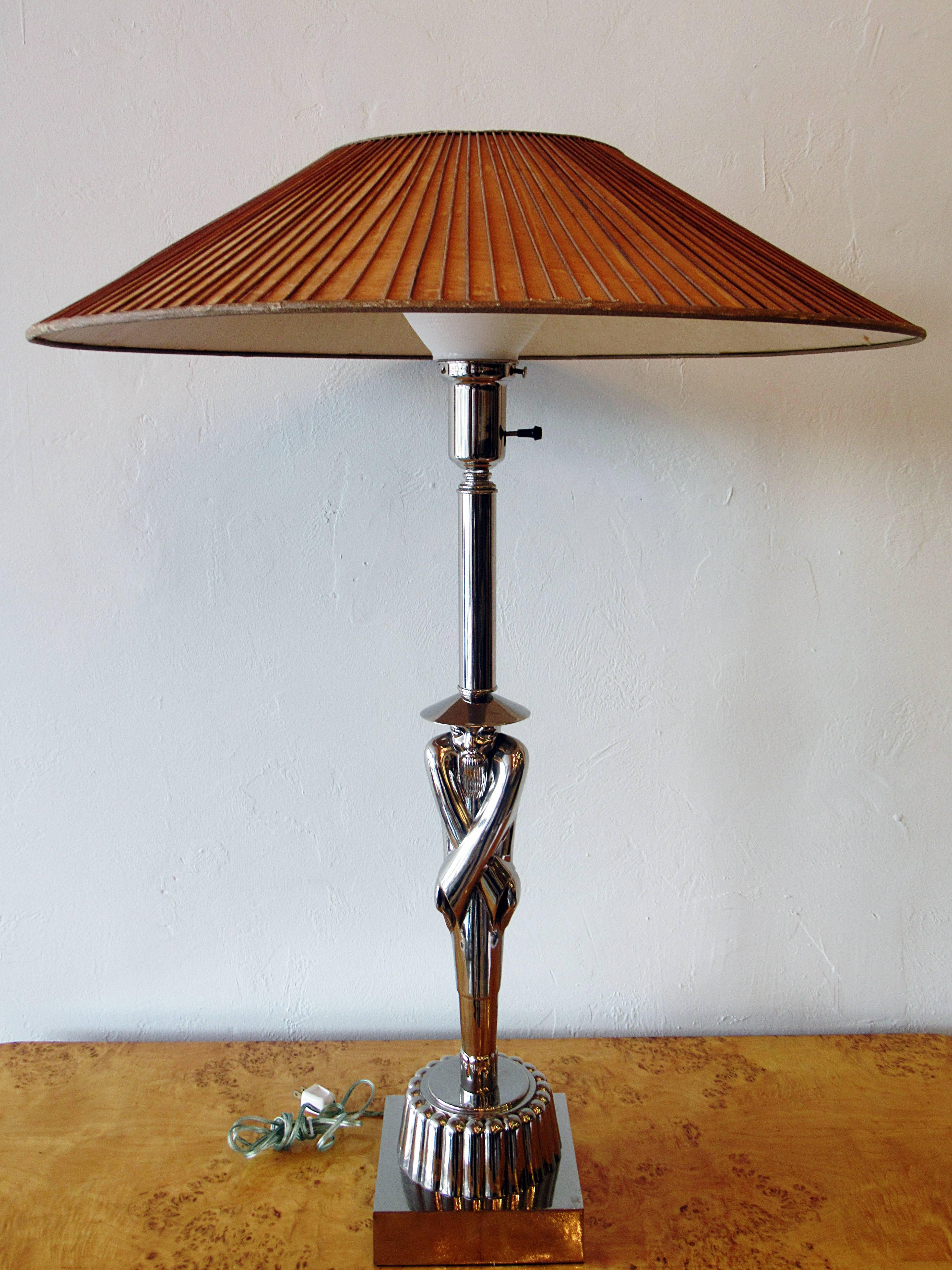 American Modern Chrome Table Lamps, Viktor Schreckengost, 1930s For Sale 5