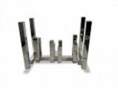 American Modern Chrome Dining Table, Console Table Base, Paul Mayen For Habitat