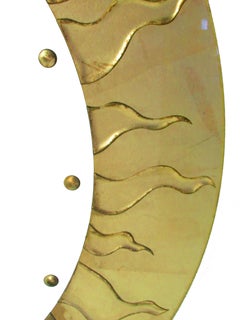 American Modern Circular Églomisé Mirror, David Marshall