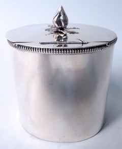 Amerikanisch Modern Klassisch Sterling Silber Teedose