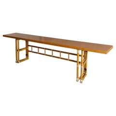Amerikanischer moderner Esstisch oder Konsole von Lyda Levi's für McGuire Company, 1970er Jahre Amerikanischer moderner Esstisch oder Konsole von Lyda Levi's für McGuire Company, 1970er Jahre
