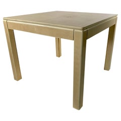 American Modern Faux Shagreen and Lacquer Game Table, Karl Springer