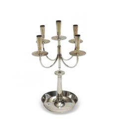 American Modern Four Light Candelabra, Tommi Parzinger