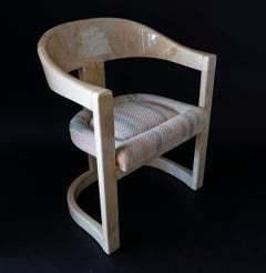 American Modern Goatskin "Onassis" Chairs, Karl Springer