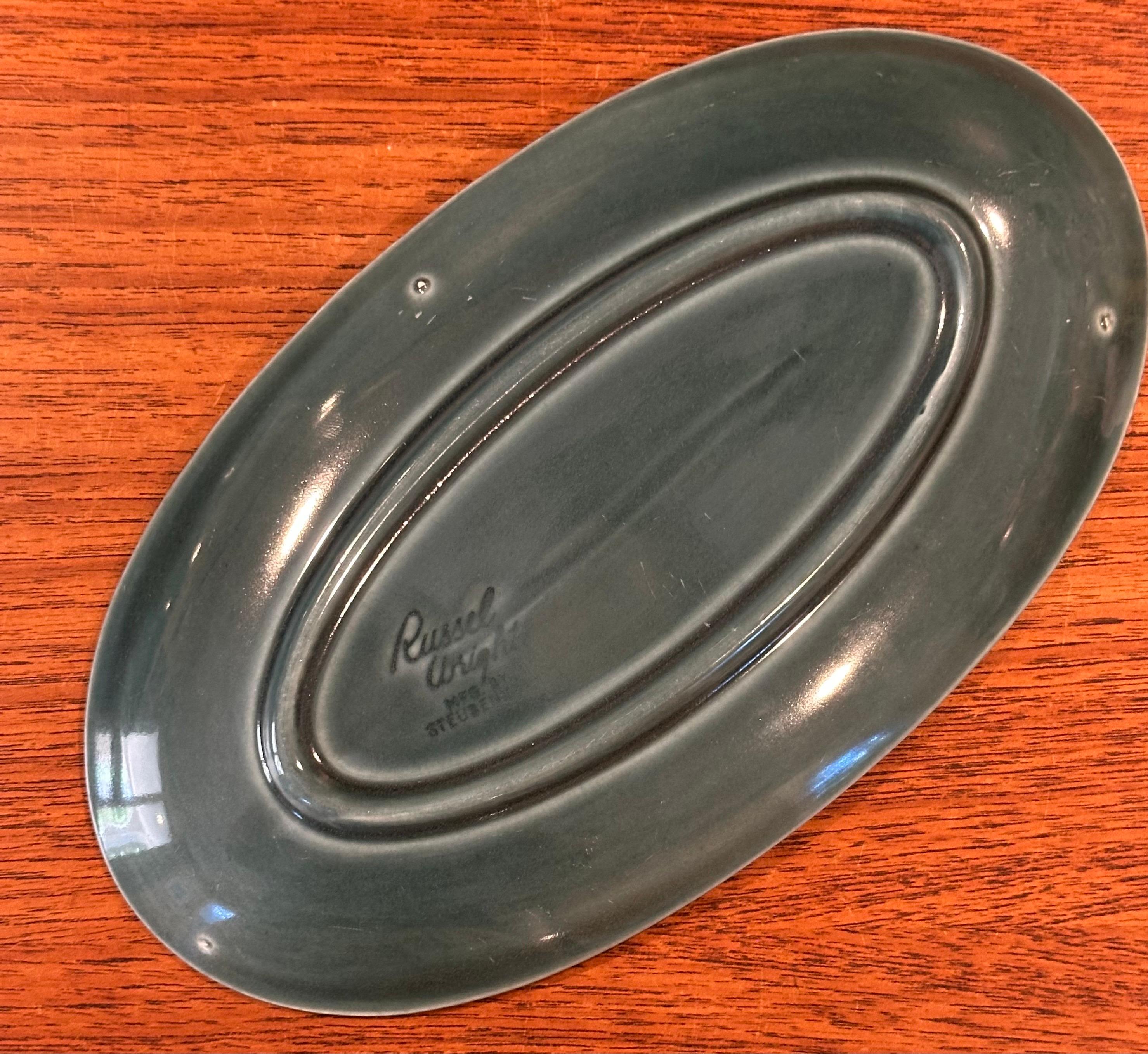 American Modern Gravy Boat in Sea Foam Green by Russel Wright Stubenville For Sale 3