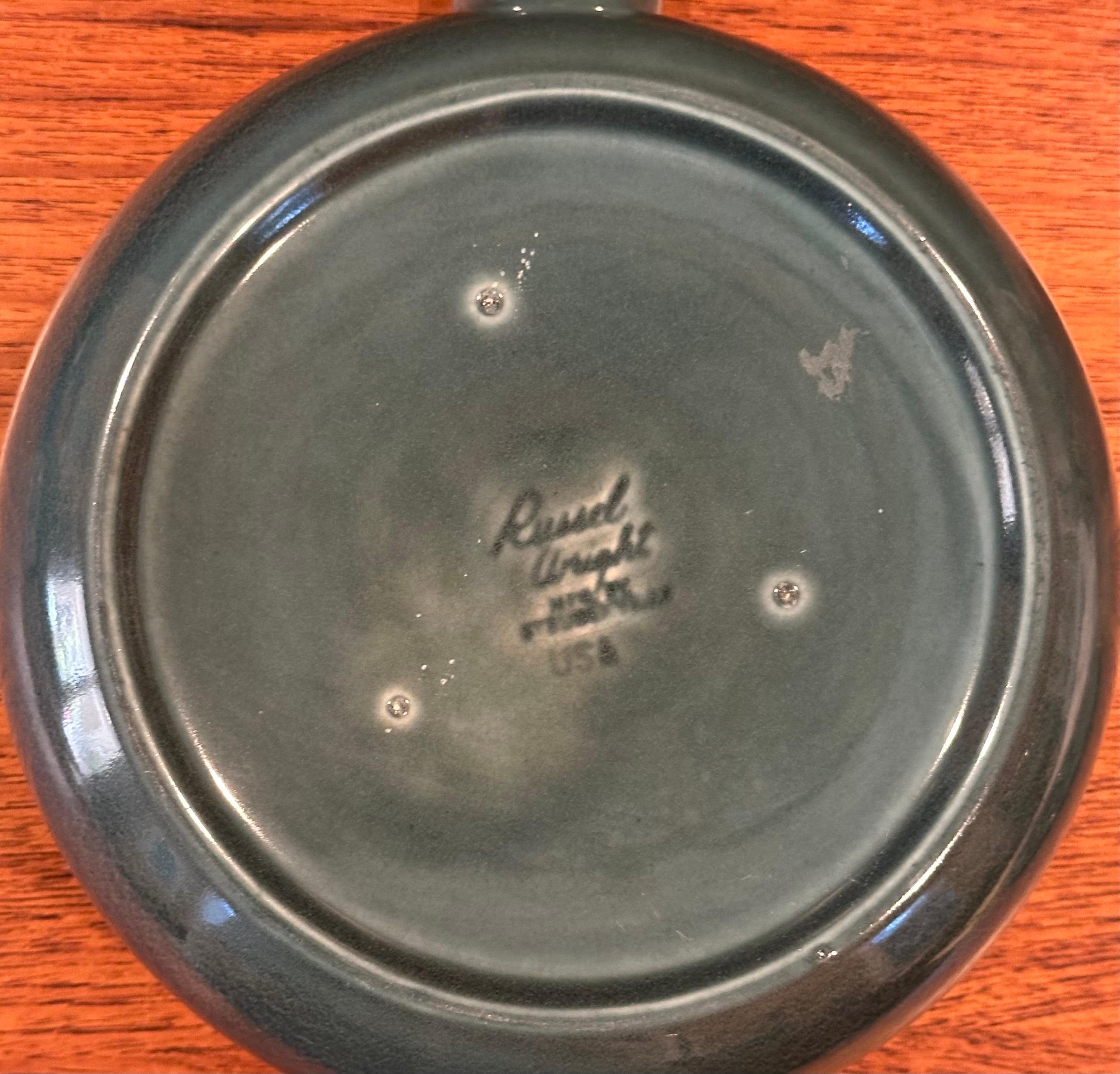 American Modern Handled Casserole in Sea Foam Green by Russel Wright Stubenville For Sale 2