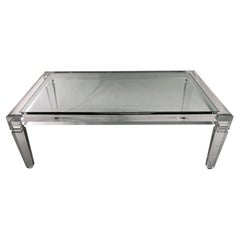 American Modern Lucite and Glass Cocktail Table, Charles Hollis Jones