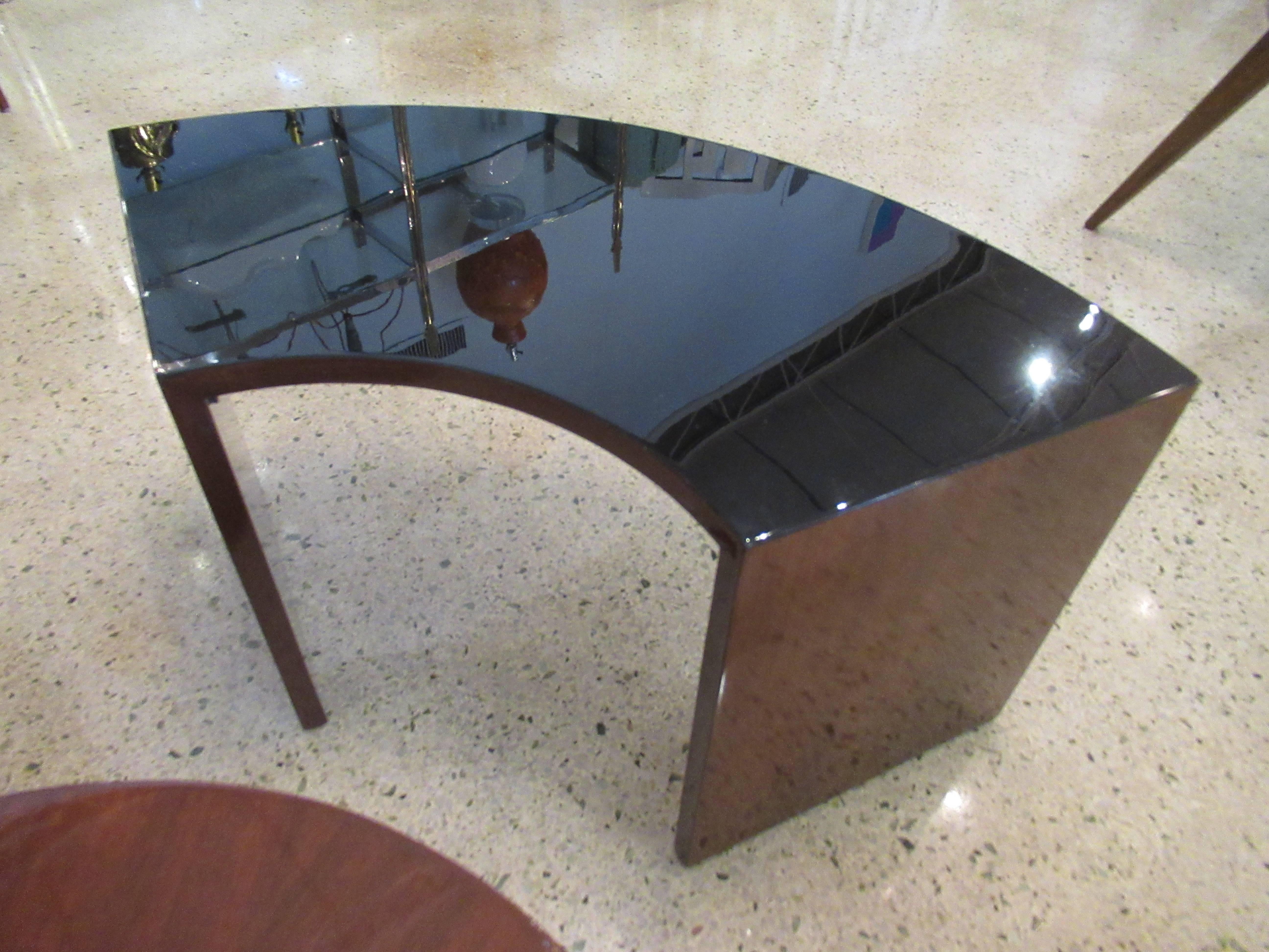 American Modern Mahogany and Lacquer 5 Piece Prototype Low Table, Harvey Probber For Sale 5