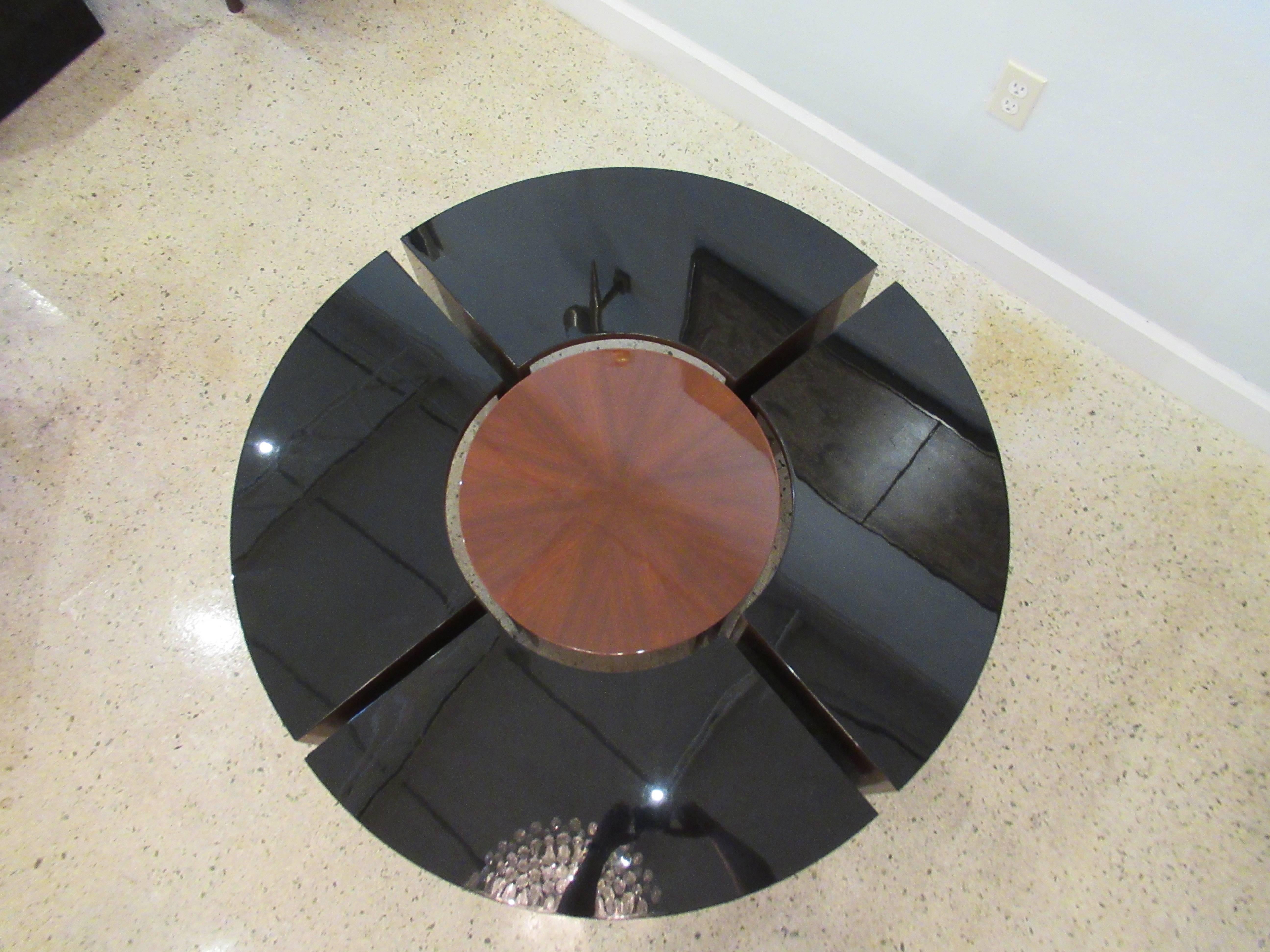 Mid-20th Century American Modern Mahogany and Lacquer 5 Piece Prototype Low Table, Harvey Probber For Sale
