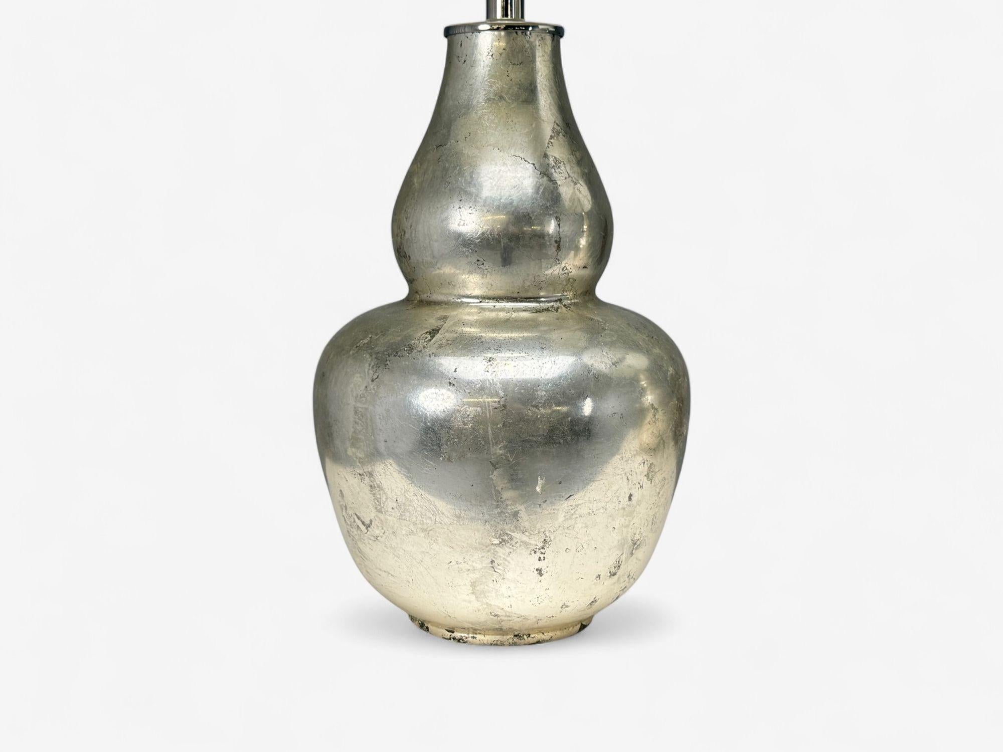 Lampade da tavolo moderne americane, vetro al mercurio, Fabrice, USA, anni '50 In condizioni buone in vendita a Manhasset, NY