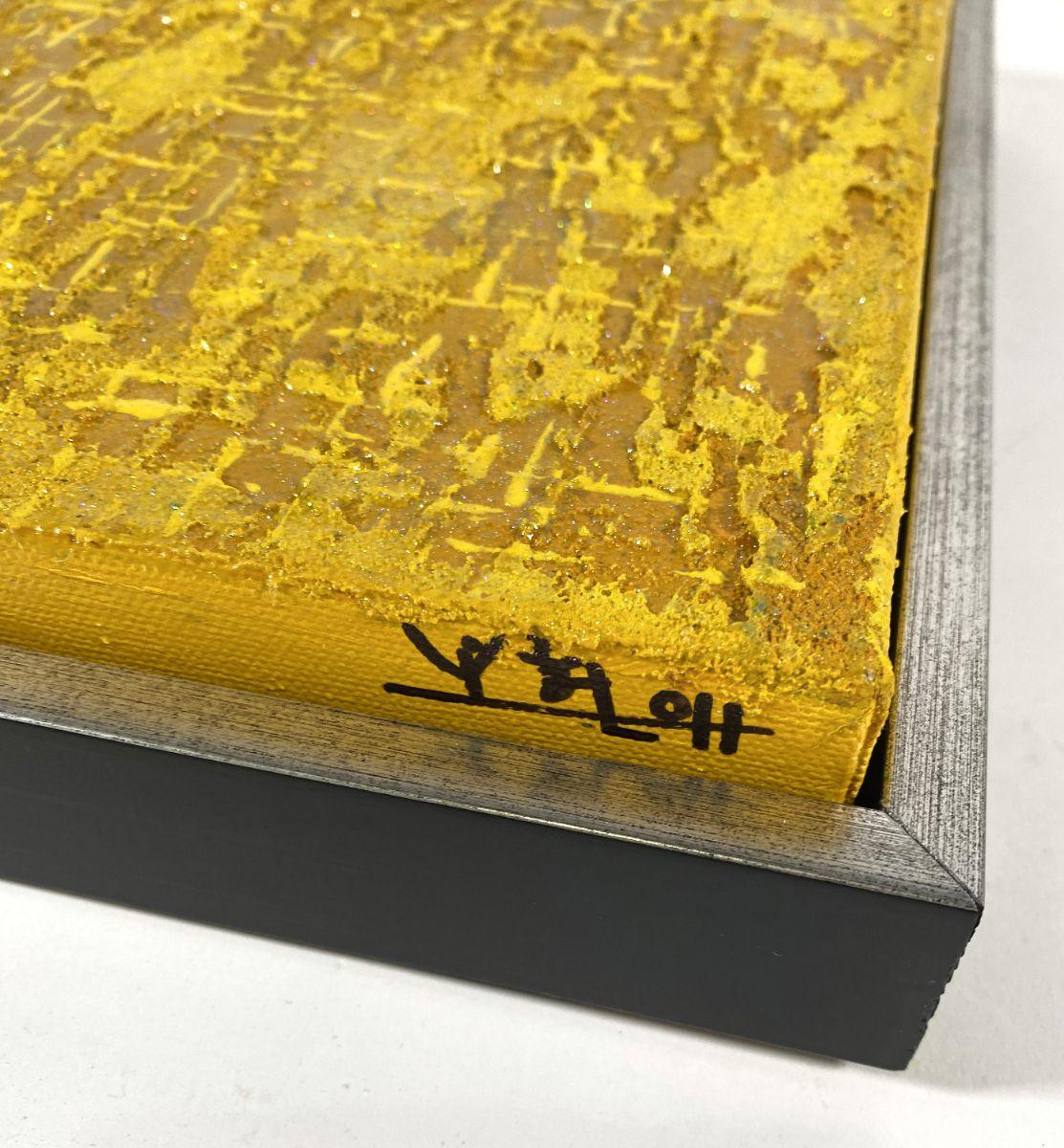Mixed Media der amerikanischen Moderne, Chu „Herbst im Korea“, Mixed Media, Hyunae Kang (Farbe) im Angebot