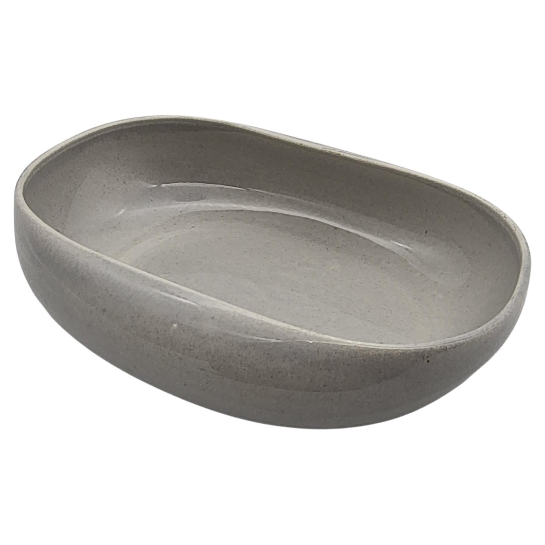 Cuenco ovalado moderno americano de Russel Wright para Steubenville Pottery