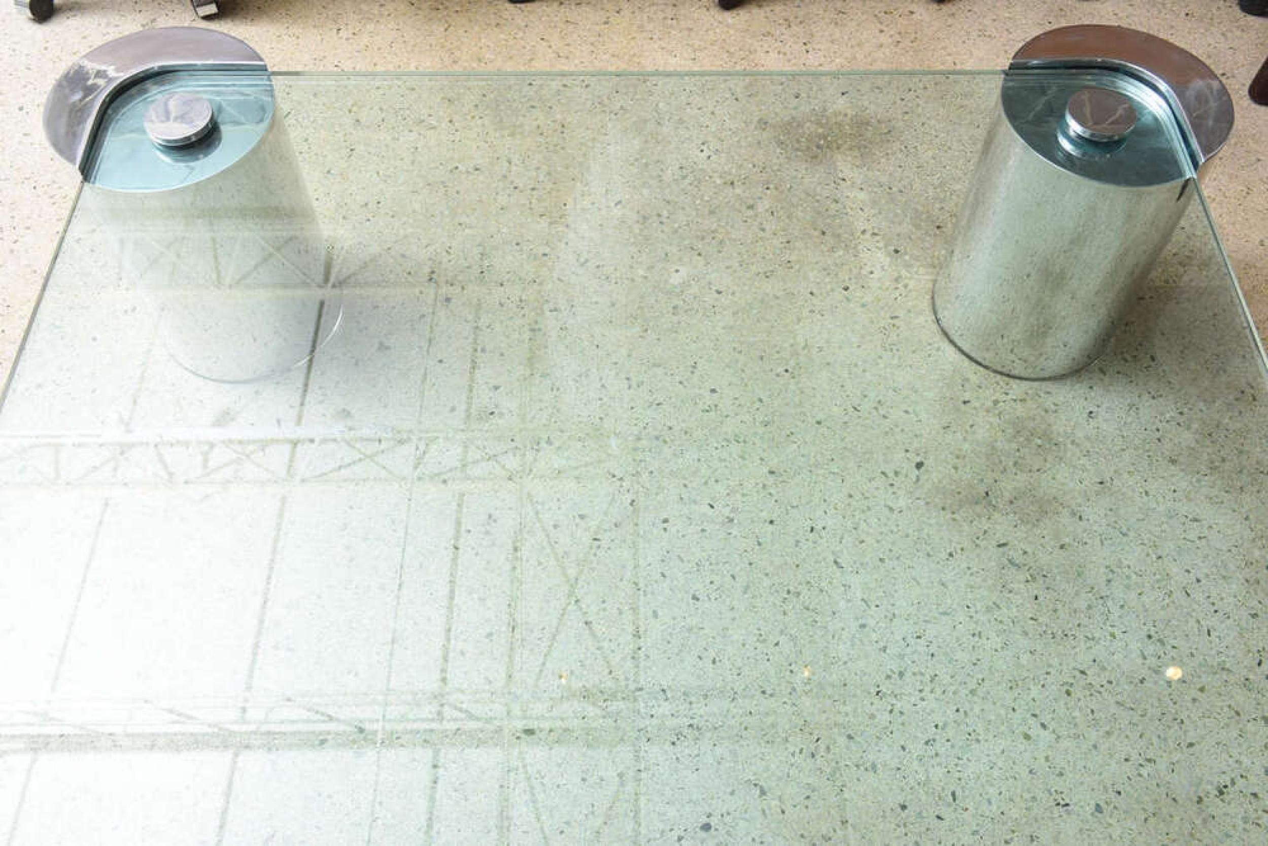 American Modern Polished Chrome and Glass Low Table, Karl Springer For Sale 3