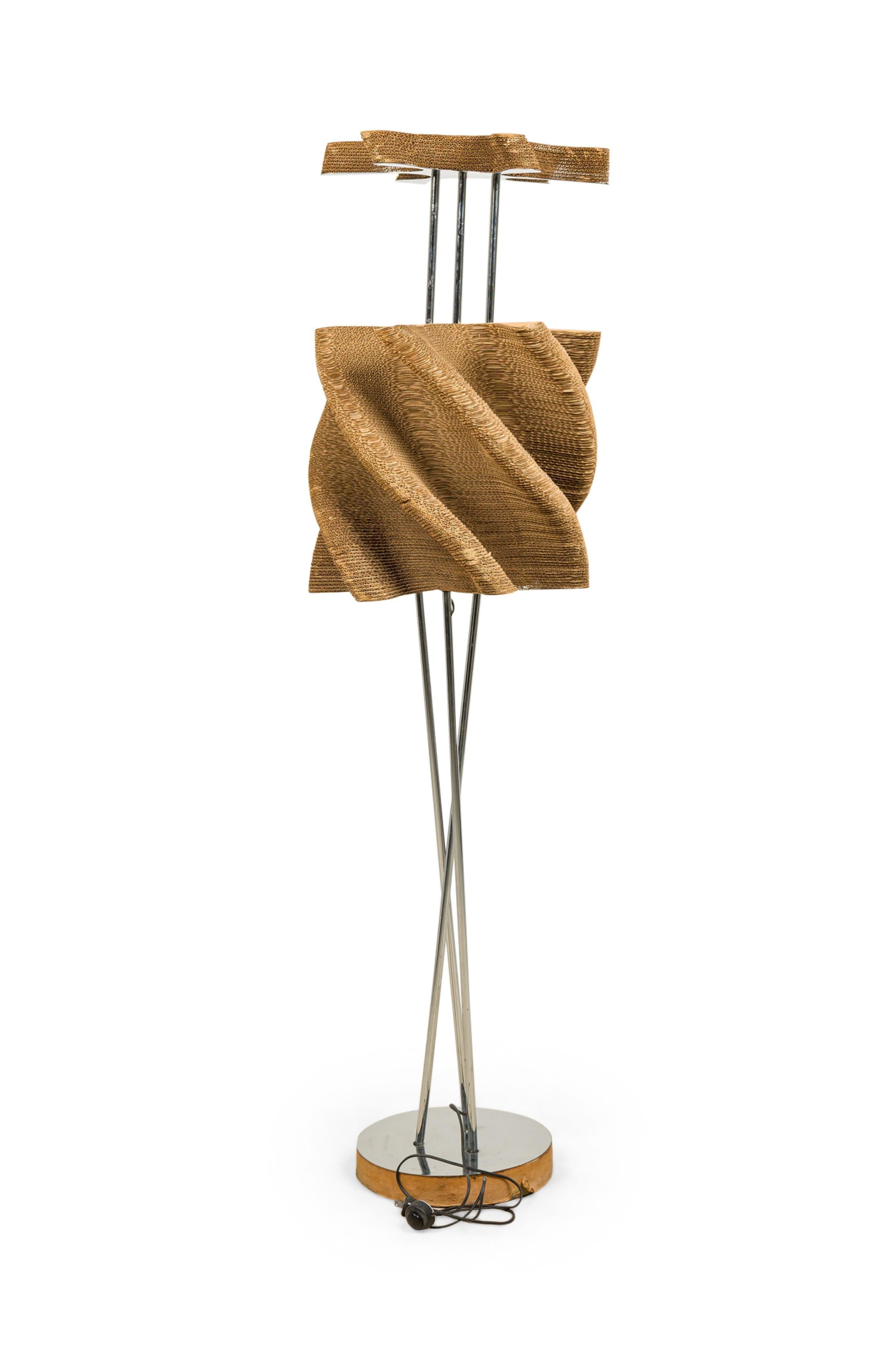 American Modern Prototype Floor Lamp, Frank Ghery, 1960s In Good Condition For Sale In Queens, NY
