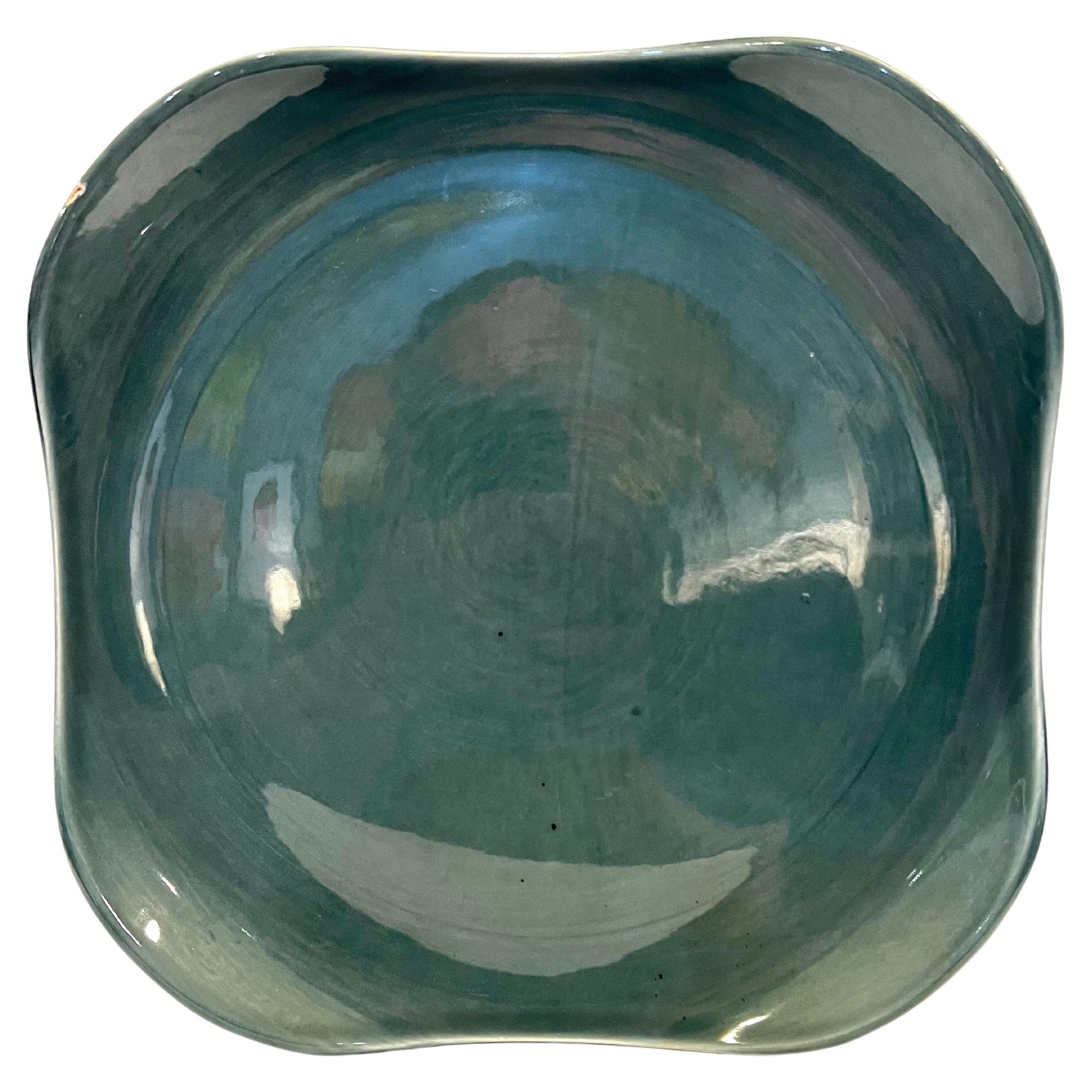 American Modern Square Platter in Sea Foam Green by Russel Wright Stubenville