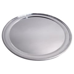 American Modern Sterling Silver 12-Inch Round Tray