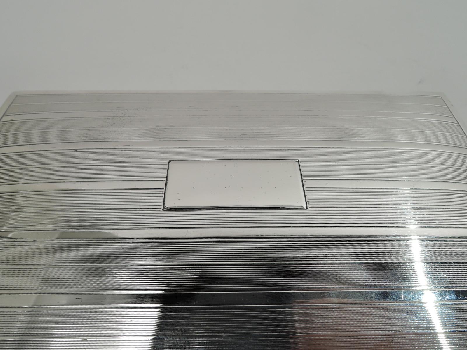 American Modern Sterling Silver Box by Andrew A. Taylor In Good Condition In New York, NY