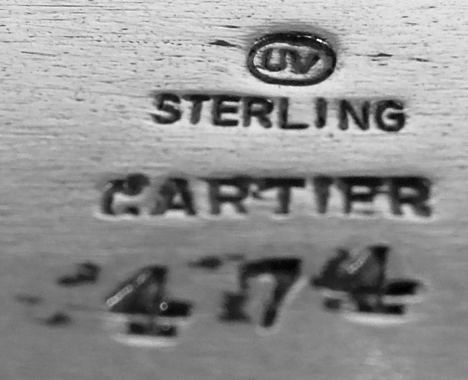 Caja moderna americana de plata de ley de Ubaldo Vitali para Cartier en venta 2