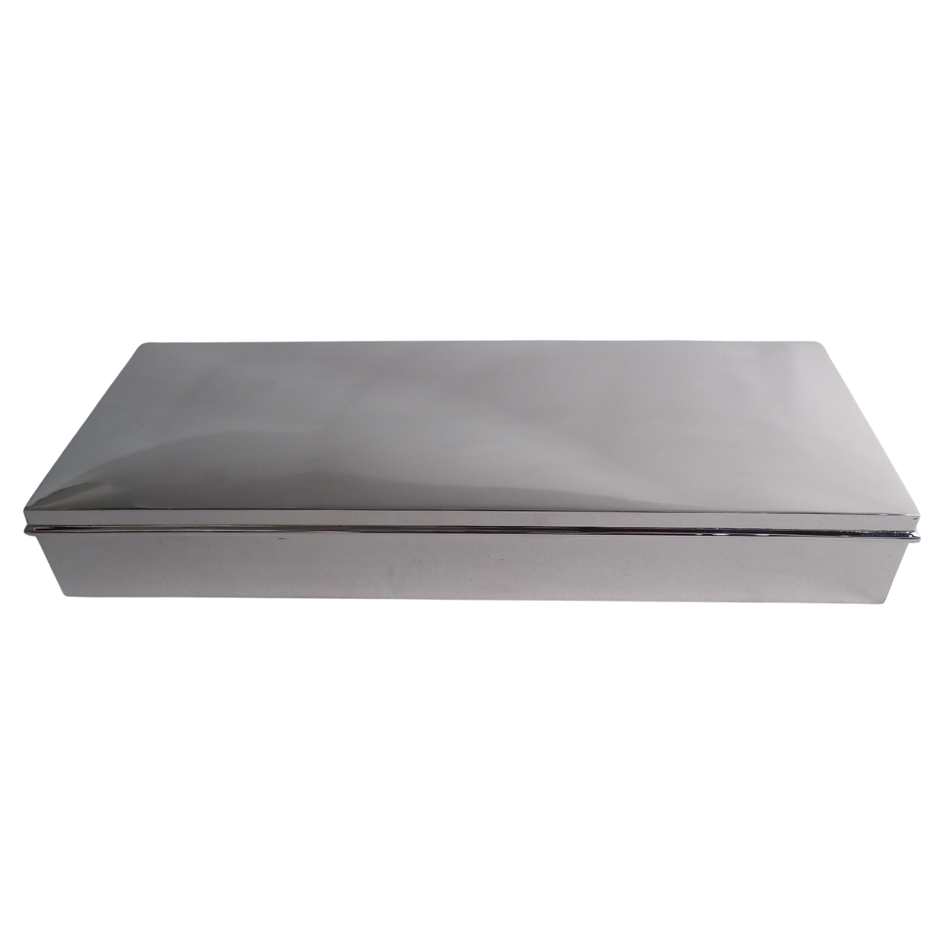 American Modern Sterling Silver Box by Ubaldo Vitali for Cartier