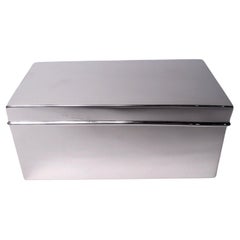 Caja moderna americana de plata de ley