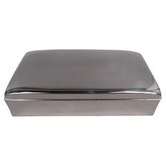 American Modern Sterling Silver Desk Box