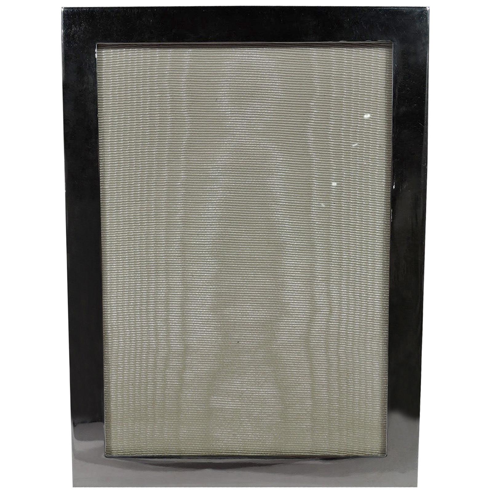 American Modern Sterling Silver Picture Frame