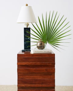 American Modern Style Mahogany Nightstands on Hairpin Legs